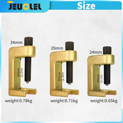 3PCS Ball Joint Remover Extractor, 29mm 34mm 24mm Ball Joint Splitter Set, Ball Joint Removal Tool Slack Adjuster Tie Rod End Puller for Car SUV Light Truck Pickup, Easy Ball Joint Separation