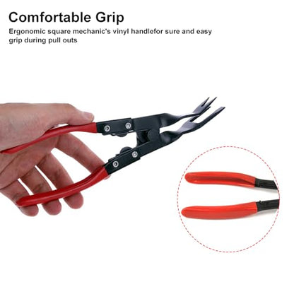 Panel Clip Removal Pliers - Universal Auto Door Car Upholstery Trim Clip Removal Plier Tool - color: Panel Clip Removal Pliers