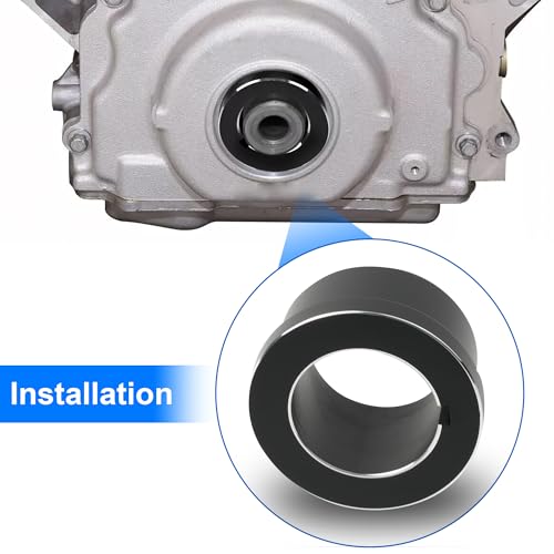 LS Timing Cover Alignment Tool for LS Series,Black | Front Seal Installer Seal Kit For LS1 LS2 LS3 LS6 LS LQ4 LQ9, Compatible with 4.8 5.3 5.7 6.0 6.2 - color: Black