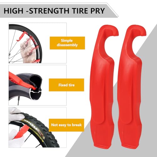 80pcs Bike Tire Repair Kit, Self-Adhesive Bike Tire Patch Kit | Bike Tool Kit With Portable Storage Box and Valve Converter, Bike Repair Kit for Mountain Bikes, Commuter Bikes, Motorcycles