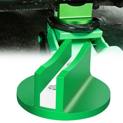 Magnetic Pinch Weld Jack Pad, 1PC, Green | 0.45'' Width Slotted, Weld Frame Rail Adapter for Floor Jack, Compatible with Most Off-Road Trucks, Pickups, SUVs, Sedans - color: Green
