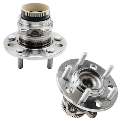 Detroit Axle - Front Steering Knuckles Rear Wheel Hub and Bearings Kit Replacement for 2011 Kia Optima 2.4L - size: 4UW47752/Kit