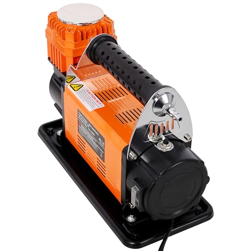 Gecheer 12V Heavy Duty Air Compressor Tire Inflator with Pressure Gauge – Up to 150 PSI, 7.06 CFM, 26 ft Hose for Cars, SUVs, RVs, Trucks