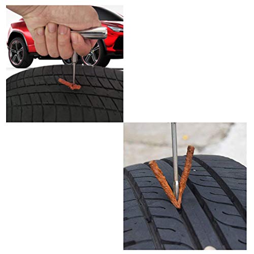 Stainless Steel T-Handle - Pro Heavy Duty Repair Tool, Tire Repair Tool for Tire Plug Kits for Car Truck Motorcycle Bycles