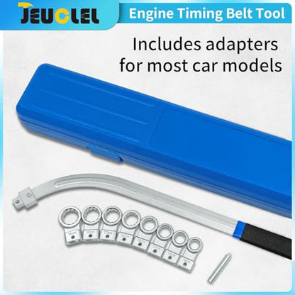 10PCS Universal Auxiliary Timing Idler Belt Wrench Serpentine Belt Tension Pulley Wrench Set Engine Timing Belt Tensioning Nut Bolt Screw Remover - color: 10pcs Universal Auxiliary Idler Belt Tensioner Pulley Removal Tool Kit