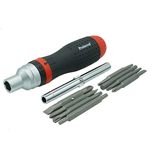 T29004 Interchangeable Bit Screwdriver Sets, Ratcheting 19 Piece in 1 - style: RATCHETING