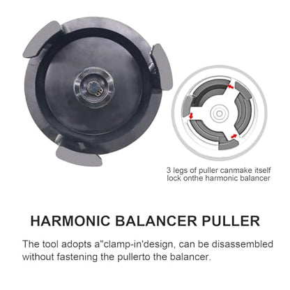 25264 Heavy Duty LS Harmonic Balancer Puller, CNC Billet Crank Tool ﻿ | CNC-machined AISI 1045 solid steel, not cast; fits GM LS, Chrysler, Jeep, Dodge; not for GM LT, Ford Coyote or truck pulleys