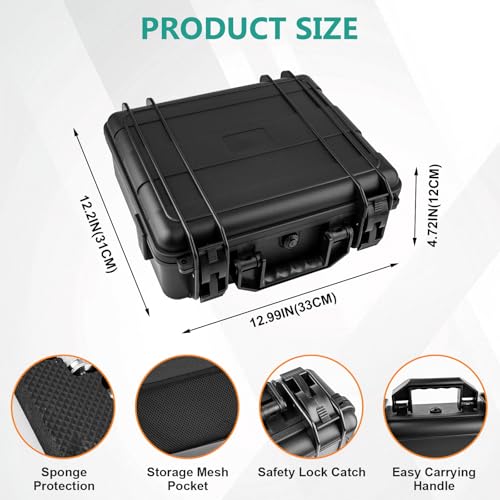 Hydraulic Pressure Test Kit, 5 Gauges 10–600 Bar/150–10 000 PSI, 13 Test Couplings 14 Tee Connectors 5 Hoses, Hydraulic Test Gauge Kit in Case for Excavator Construction Machinery Pressure Tester