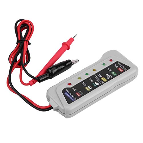 Car Battery Tester, 2-14.8V Automotive Battery Analyzer and Maintenance System, LED Display, for Cars, Motorcycles, 12V Storage Batteries