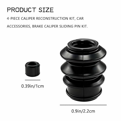 4PCS Brake Caliper Pin Bushing Kit, Rubber Caliper Slide Pins Boots for Sealing, Durable Caliper Rebuild Kit Automotive Replacement Drive Shaft Assemblies Brake Bushings for Honda, Chevy, Pontiac