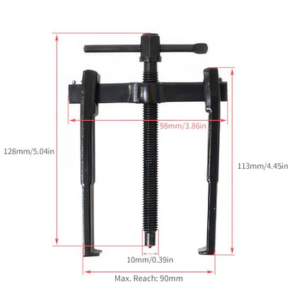 Beam 2 Jaw Puller 3.5" Bearing Gear Pullers, 128mm T-Shaped Screw | High Carbon Steel Pullers, Adjuestable Pulley Removal Tool for Bearings/Flywheels/Pulleys Remove - size: 2Jaw 3.5In 98×128MM