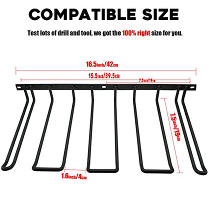 2 Pack Drill Holder, Power Tool Organizer Wall Mount, 80lb Heavy Duty Bearing Capacity Garage Storage, 4 Cordless Metal Shelf, Utility Storage Rack for Dewalt Cordless Tools Father Day Gifts - style: 2 Pack
