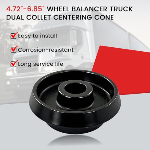 2051-40 Wheel Balancer Truck Dual Collet Centering Cone Fit for 40mm Shaft | 4.72" to 6.85" Replace 205140