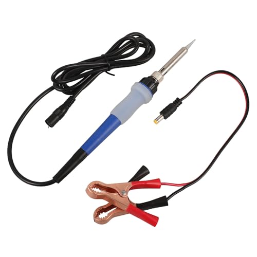 FRCOLOR Portable Soldering Iron Kit for Dc 12-24v Cars with Clips, High-efficiency Electric Welding Repair Tool, Ceramic Core and Metal Construction, for Vehicle Maintenance