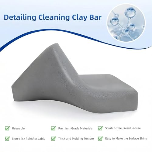 IPELY 4 Pack 100g Gray Clay Bar, Premium Clay Bars Auto Detailing Kit, Car Clay Bar for Car Wash, Magic Clay Bars Cleaner Remove Contaminants for Professional Car Detailing Clean