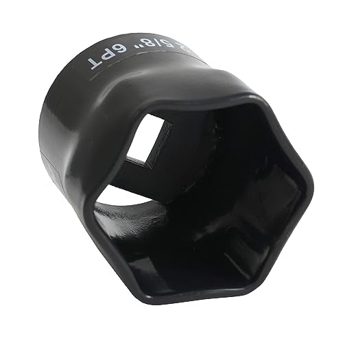 2-5/8 Inch, 6-Point Truck Axle Wheel Bearing Socket, for Axle Nut Socket Set (2-5/8" 6PT) - size: 2-5/8" 6PT