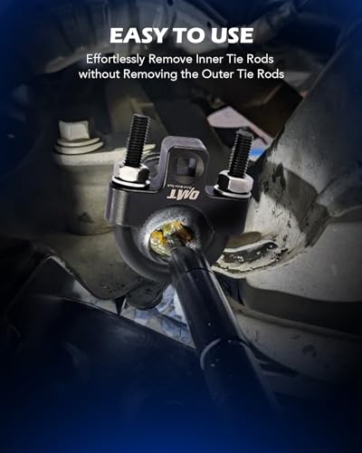 Orion Motor Tech Inner Tie Rod Removal Tool, 3/8'' Low-Profile Inner Tie Rod Tool and 27-44mm Tie Rod End Wrench Tool with 1/2" Drive, Universal Tie Rod Tool