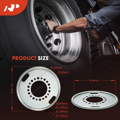 A-Premium 2Pcs Auto Wheel Balancer Compatible with Heavy Duty Trucks | for Heavy Duty Trucks/Bus/Motorhome Have 588 mm Wheel