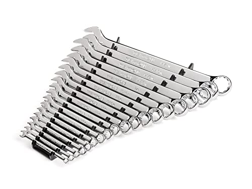 TEKTON Combination Wrench Set, 19-Piece | WCB91102 - size: 19-pc. (1/4 - 1-1/4 in.), style: Rack