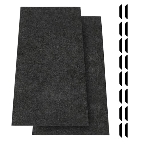 JERIA 2 Pcs 36 X 60 Inch Oil Spill Mat for Under Car Driveway,Oil Leaks Absorbent Oil Pad,Tape Rubber Mat Garage Floor with 16 PCS Tapes - size: 36'' X 60'' (2 PCS)