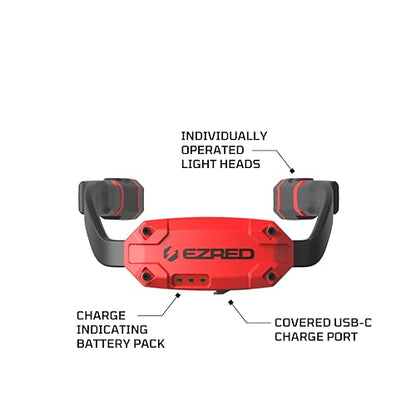 EZRED EZL35RNL-R Rechargeable 350 LM Neck Light - RED EZR-EZL35RNL-R - color: Red