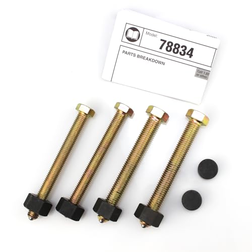 Wheel Hub Removal Tool, Automotive Wheel Bearing Removal Tool, Impact Rated Hub Removal Bolt Kit with Two M14 Bolts Nuts, Two M12 Bolts & Nuts, Two Press Feet for All Automotive Wheels 78834