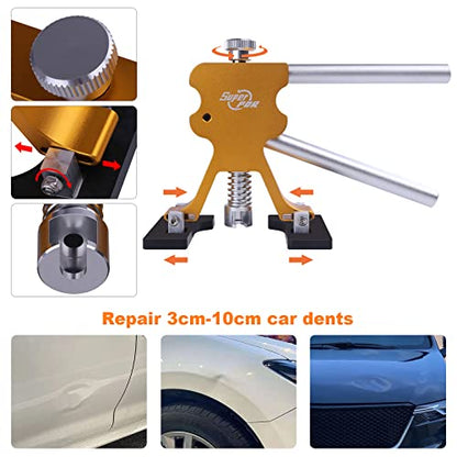 Super PDR Paintless Dent Repair Kit - 42Pcs Car Dent Puller for Small and Medium Car Dents and Ding Auto Dent Remover Tools - size: PDR-A2