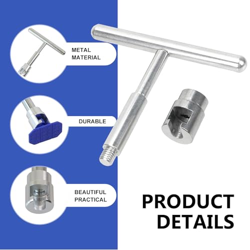 Car Dent Puller Tool, T-Shaped Puller Handle Lifter + 18 Suction Cups of Different Spec, Car Repair Accessory (Blue & Silver)