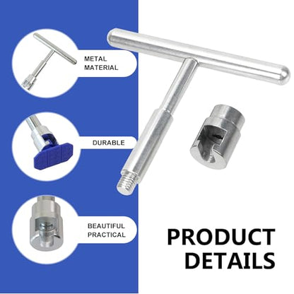 Car Dent Puller Tool, T-Shaped Puller Handle Lifter + 18 Suction Cups of Different Spec, Car Repair Accessory (Blue & Silver)