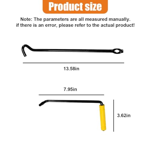 Car Scissor Jack Handle, Extended Steel Car Wheel Lug Wrench, Labor-Saving Automotive Tire Lift Replacement Tool, Jacks Lifting Accessories for Trailer SUV, Sedan, Truck Repair (Extended) - size: Extended