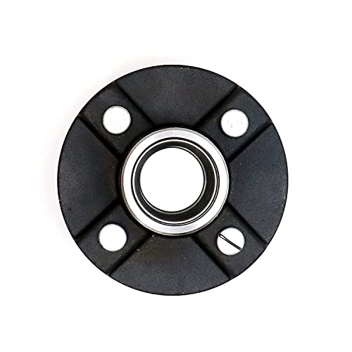Pair Trailer Hub Assembly Kit,4-Bolt on 4" Circle,Fit 2,000 lbs axles,Includes (2) 1" Straight Spindle and Bearings - size: GL4854C*2