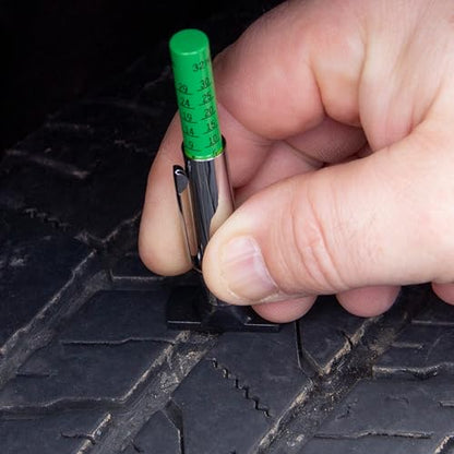 Myers Tire Supply Easy to Read Color Coded Tire Tread Depth Gauge