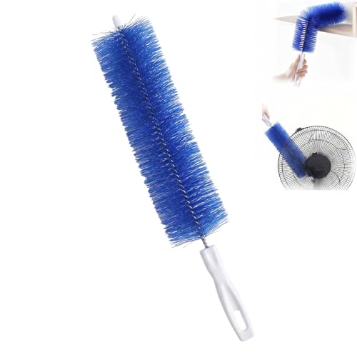 Fan Cleaning Brush, Bendable Microfiber Head, Microfiber Duster for Electric Fan and Blind, Reusable Dust Remover Washable ldeal for Electric Fans Air Conditioning, Home Car Vents, Curtain (Blue 1PC) - color: Blue 1pc