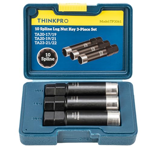 10 Spline Lug Nut Socket for Bimecc 10-Spline Lug Nut Key | 3 Pieces Lug Nut Key Compatible with Bimecc 10 Point Wheel Lock Remover,Replacement for TA20-17/19,TA20-19/21,TA23-21/22 - color: Ta20-17/19, Ta20-19/21, Ta23-21/22