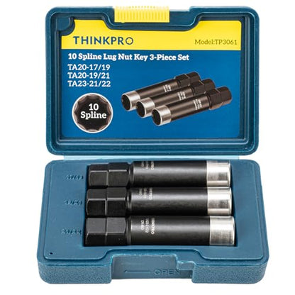 10 Spline Lug Nut Socket for Bimecc 10-Spline Lug Nut Key | 3 Pieces Lug Nut Key Compatible with Bimecc 10 Point Wheel Lock Remover,Replacement for TA20-17/19,TA20-19/21,TA23-21/22 - color: Ta20-17/19, Ta20-19/21, Ta23-21/22