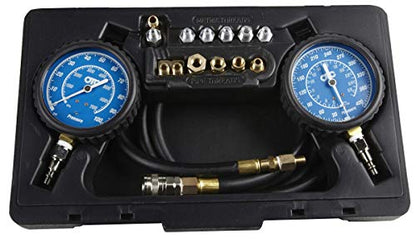 OTC 5610 Professional Transmission and Engine Oil Pressure Tester Kit - Capable of Both Static and On-Road Testing