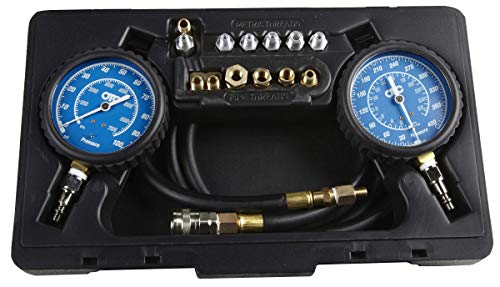 OTC 5610 Professional Transmission and Engine Oil Pressure Tester Kit - Capable of Both Static and On-Road Testing