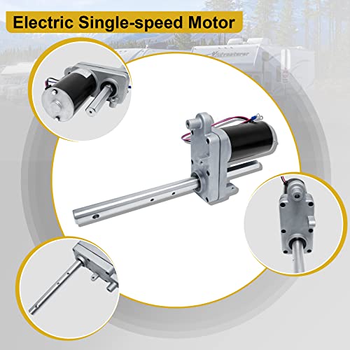 500370 RV Single Speed Drive Motor Compatible with Bulldog Electric Single-Speed Jacks, One Speed Motor for Bulldog Powered Drive Kit 1824200100 1824210100, Replace# BD1046130-00, 1046131, 1046130