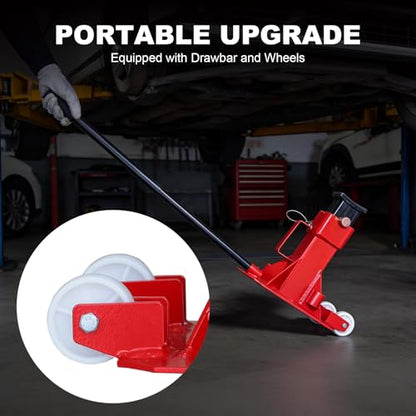 Jack Boss Heavy Duty 12 Ton (24,000 lbs) Jack Stands with Large Base and Strong Lock,Professional Pin Style Car Stands,Easily Moveable Car Lift Stands for Truck,SUV Pick Up, Red - size: 12 Ton Wheeled