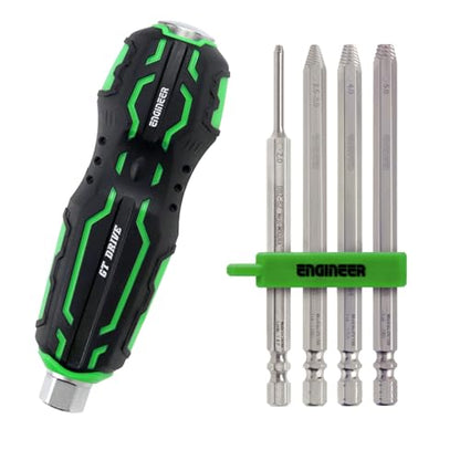 ENGINEER Socket Screw Extractor Set with Handle DZ-74
