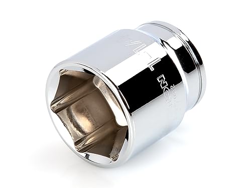 TEKTON 1/2 Inch Drive x 1-1/4 Inch Shallow 6-Point Socket | SHD22032 - size: 1-1/4 Inch, style: Shallow