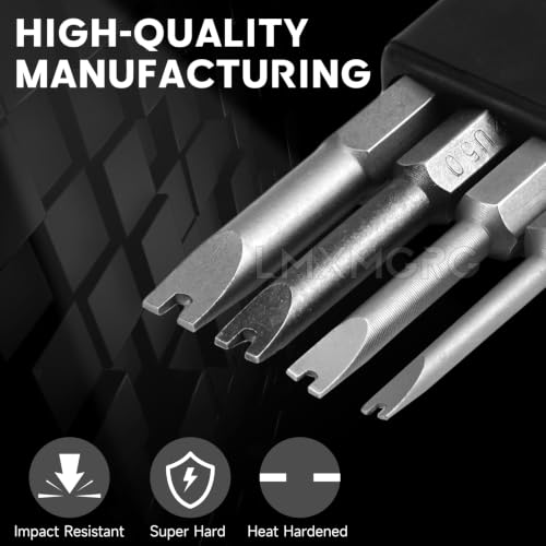 4 PCS Spanner Bit Set 2'' Security Screwdriver Bit Sizes:SP3 SP4 SP5 SP6 for Impact Power Tools - color: Spanner Bits