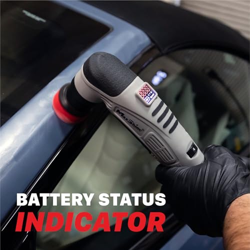 Maxshine M0312 V2 Cordless Mini Polisher – Lightweight DA & Rotary Buffer for Cars, Trucks & Boats, 6-Speed Portable Detailing Tool for Scratch Repair, Headlight Restoration, Swirl Removal & Waxing