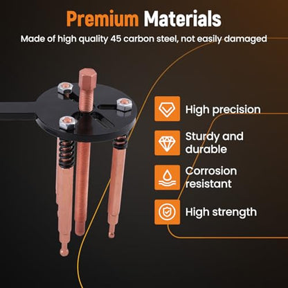 maXpeedingrods 36-in-1 Bearing Puller Set, Inner Bearing Puller Separator Kit, Blind Hole Bearing Removal Tool Bearing Disassembly Gear Puller - style: 3 Jaw Puller(36 Pcs)