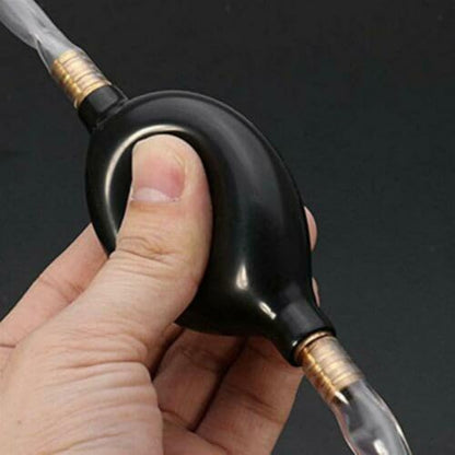 Manual Siphon Pump 1M Hose 8MM for Fuel Transfer - Rubber Bulb Liquid Extractor for Car Oil Water Tank Drainage Kit