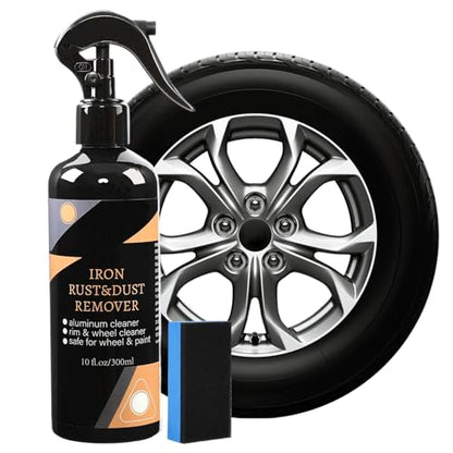 DOUNIU Rim & Wheel Cleaner Spray, Iron Rust & DUST Remover, Purple Color Changing Iron Remover, Brake Dust & Rust Cleaner for Most Wheels, Aluminum Safe, 10 fl oz