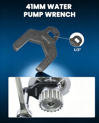8pcs Engine Camshaft Alignment Timing Tool Kit For Chevrolet Cruze Aveo Orlando Vauxhall Opel Astra Corsa Insignia Mervia Vectra Zafira Alfa Romeo Fiat 16V 1.4 1.6 1.8 with 41mm Water Pump Wrench - size: with 41mm Water Pump Wrench