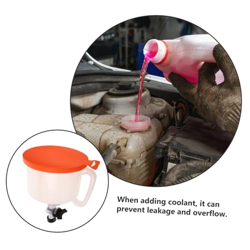 Cabilock 15-Piece Coolant Funnel Kit Spill Proof Radiator Funnel Set Adapters for Auto Coolant Flush and Radiator Bleeding Tool Car Repair Accessory