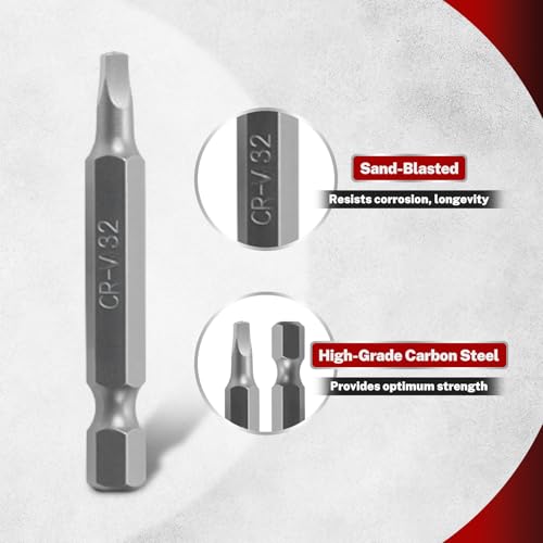 TOMMARS 208-Pc Master Screwdriver Bit Set | Clutch, Hex, Phillips, Slotted, Spanner, Spline, Square, Torq-Set, Torx, Tri-Wing,S2 Steel, 1/4" Hex Shank Bits - style: 208 Pc Screwdriver Bits Set
