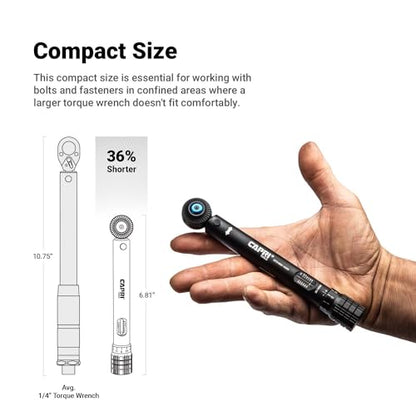 Capri Tools 1/4 in. Drive Mini Torque Wrench Set, 3-16 Nm - size: 1/4" Drive 3-16 Nm
